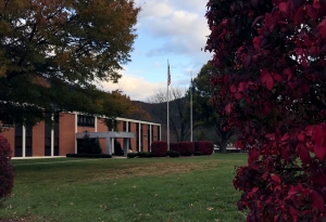 Front of Backels Hall