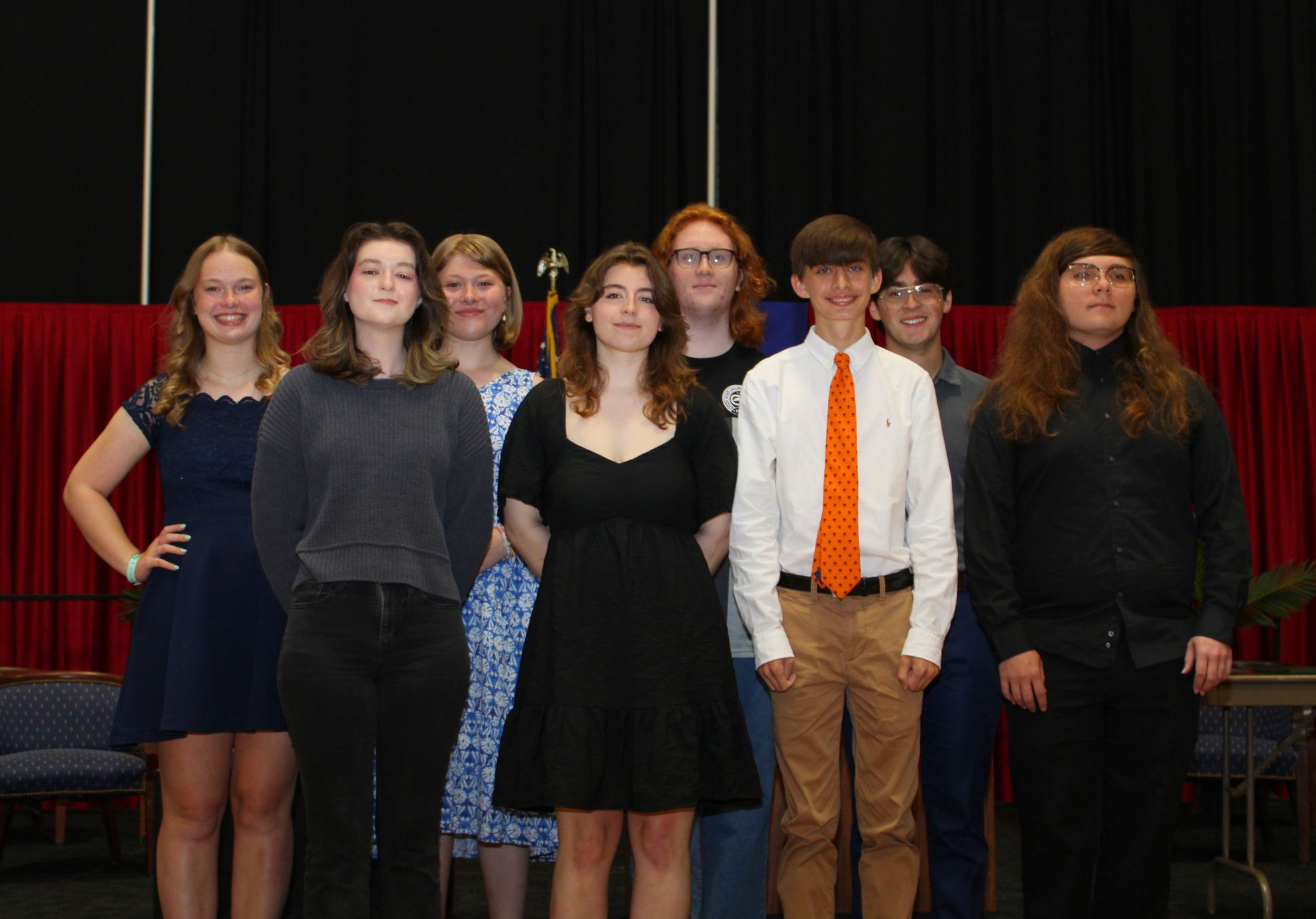 Jackson River Governor's School graduating seniors stand together for a photo at the Annual Awards Ceremony. 