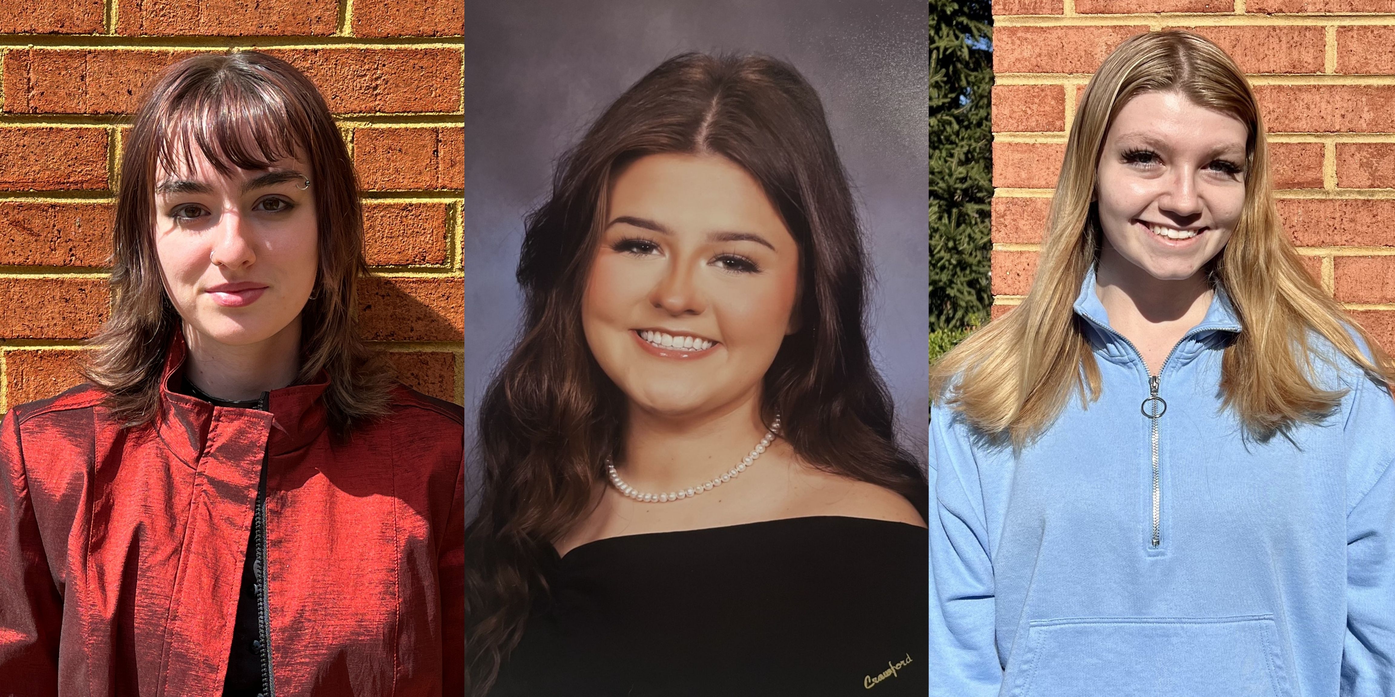 Pictured left to right: Sabrina Burks, Hayli Givens, and Georgia Bickford